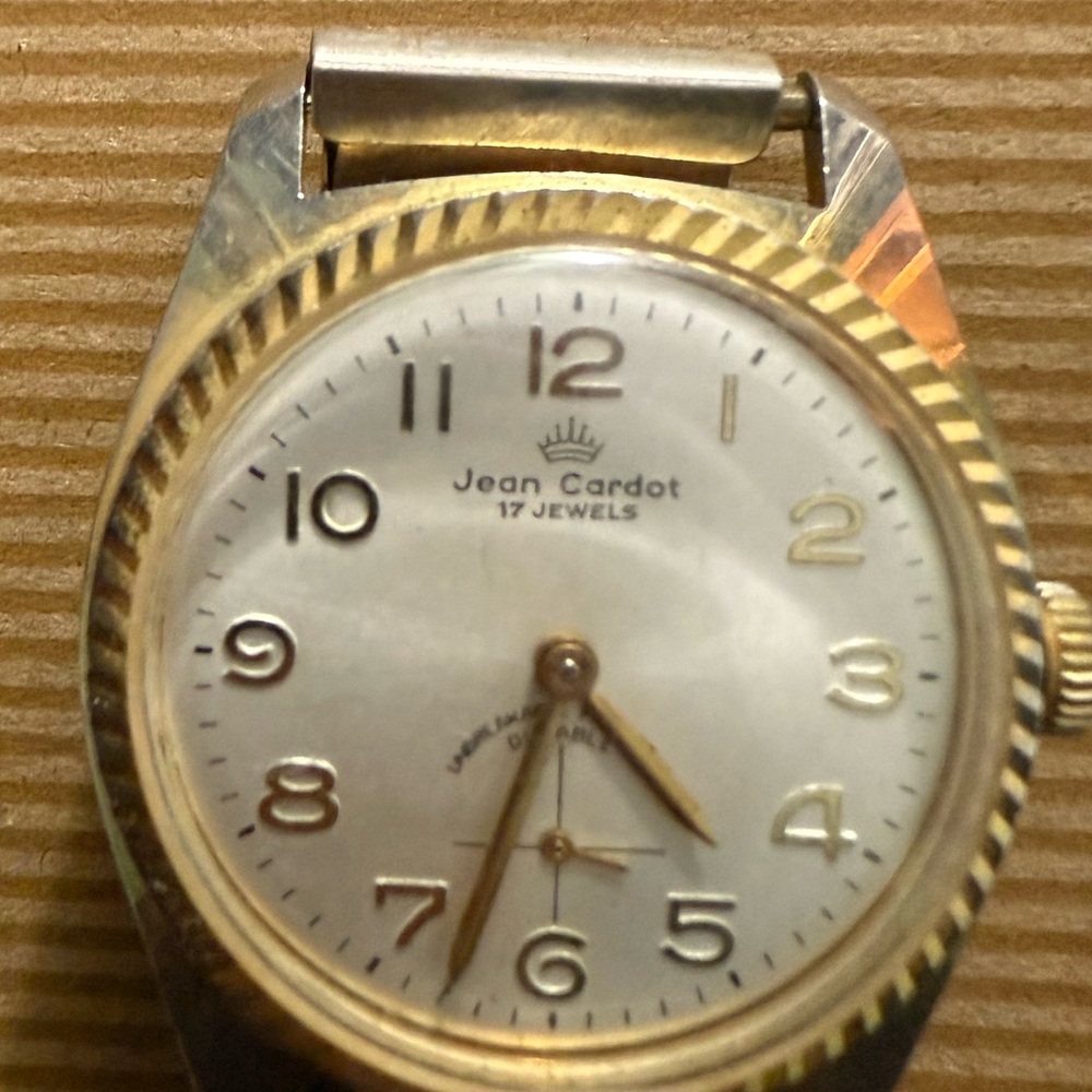 Jean Cardot Gold and Silver Watch
